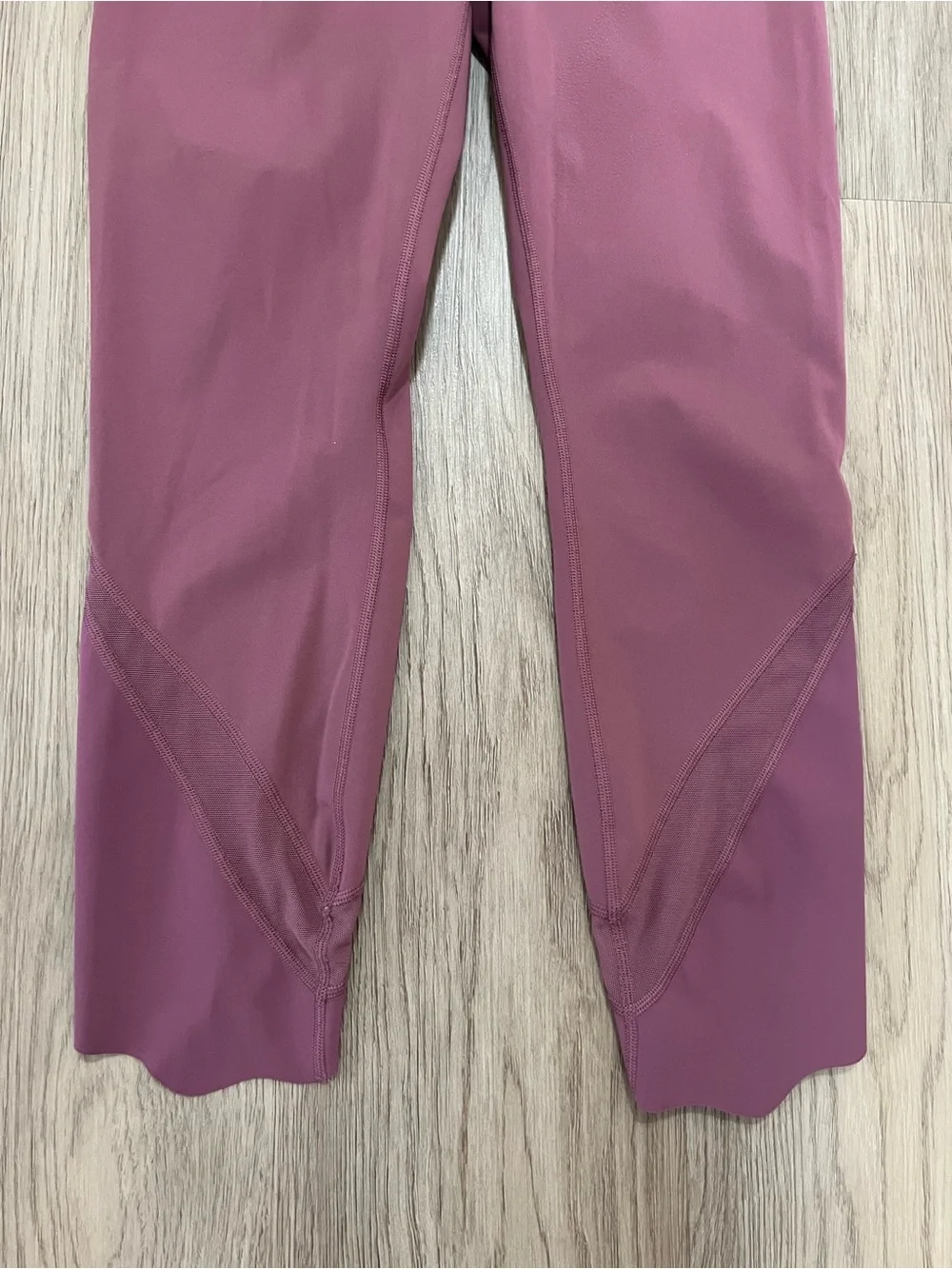 Lululemon Wunder Under Crop High Rise Roll Down Scallop Leggings Plumful